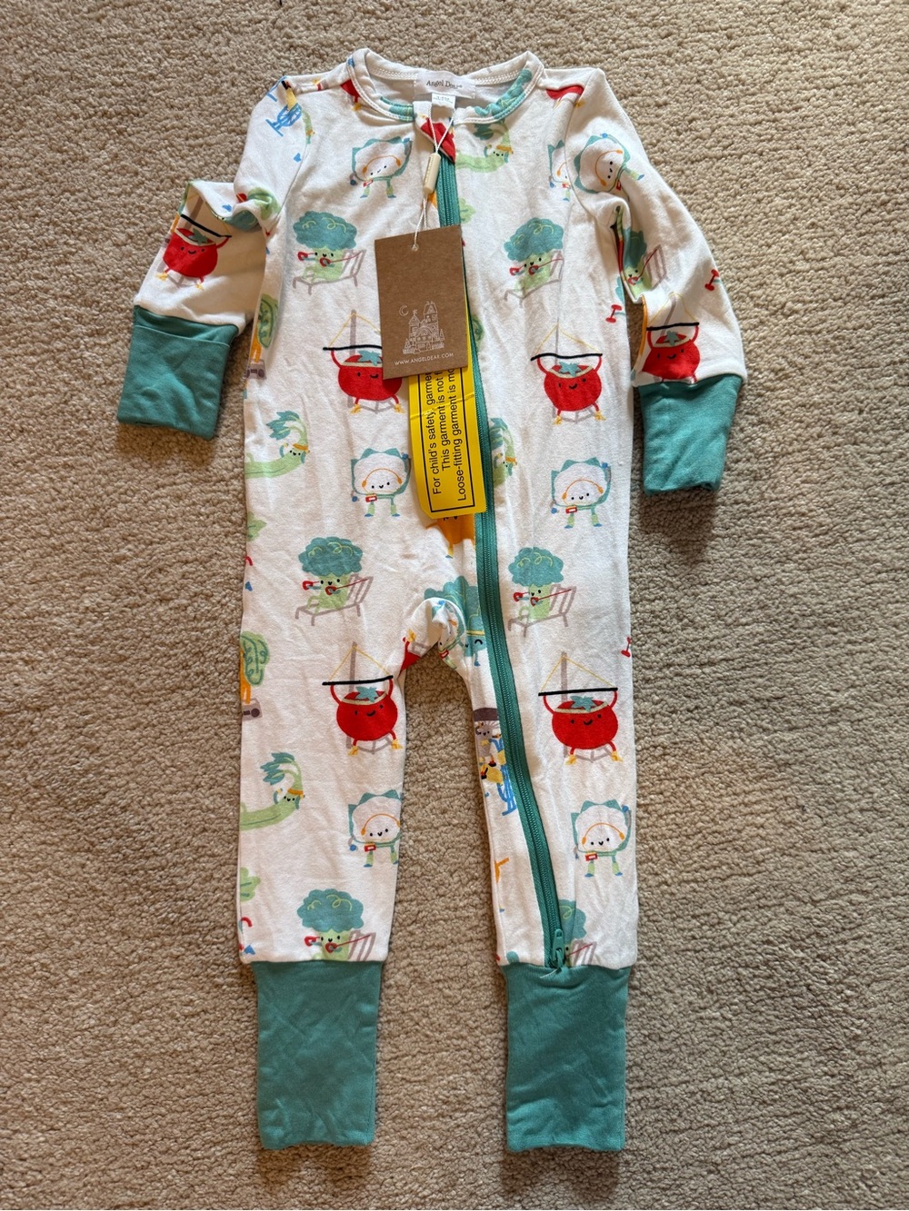 Angel Dear Workout Veggie Convertible Romper